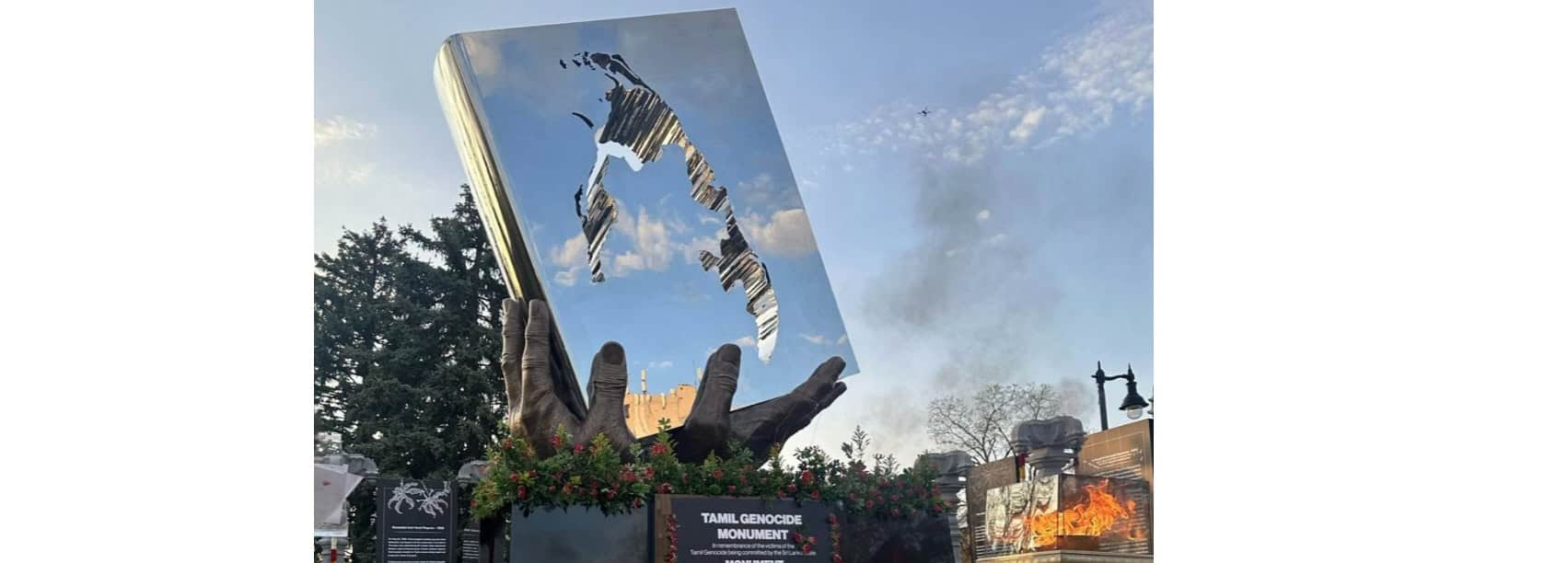 Tamil Genocide memorial vandalized twice since Brampton unveiling